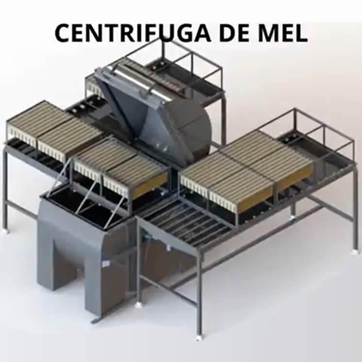 centrífuga de mel industrial extrator inox