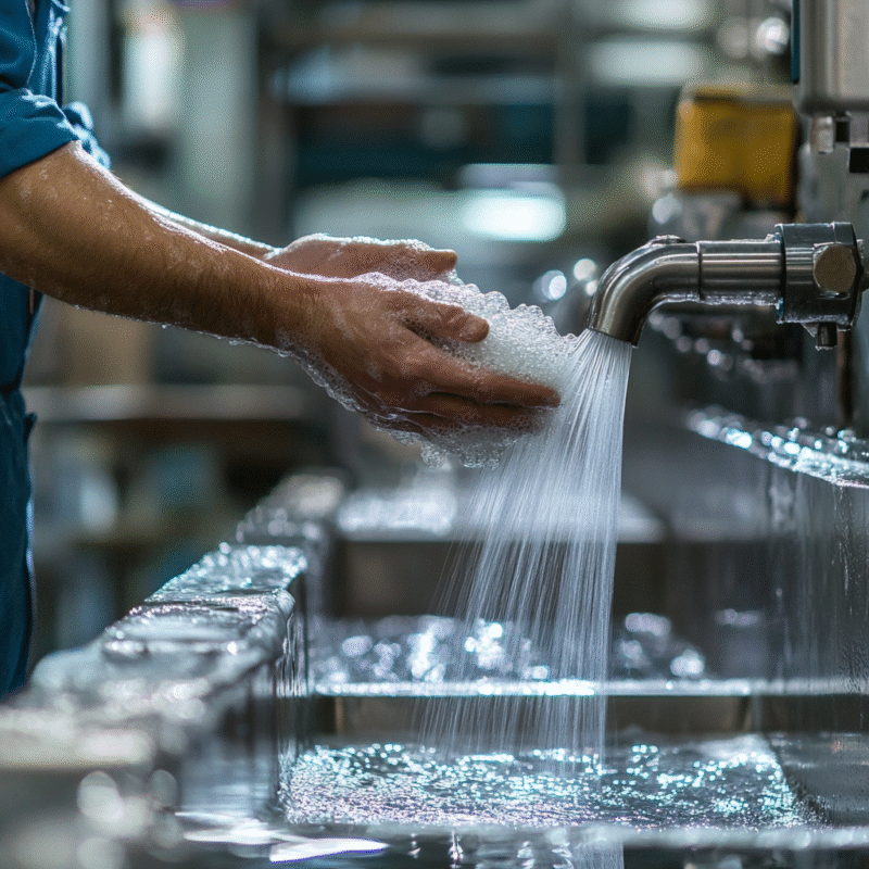 Como limpar uma pia industrial de aço inox
