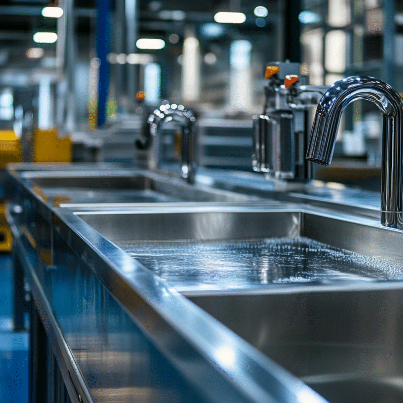 Como limpar uma pia industrial de aço inox