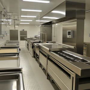 Compra de equipamentos para uma cozinha industrial