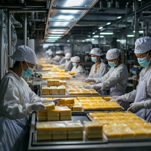 Processo de produção alimentar moderna