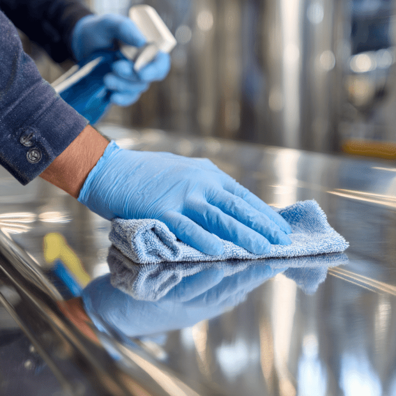 o que é bom para limpar inox?