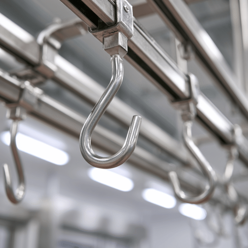 O papel do gancho de frigorífico no processamento da carne